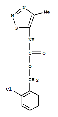 (9Ci)-(4-甲基-1,2,3-噻二唑-5-基)-氨基甲酸,(2-氯苯基)甲酯結(jié)構(gòu)式_343373-92-2結(jié)構(gòu)式