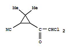 (9Ci)-3-(二氯乙?；?-2,2-二甲基-環(huán)丙烷甲腈結構式_343868-18-8結構式