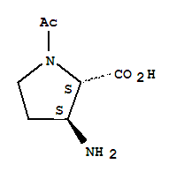 (3r)-rel-(9ci)-1-乙酰基-3-氨基-D-脯氨酸結(jié)構(gòu)式_34748-54-4結(jié)構(gòu)式