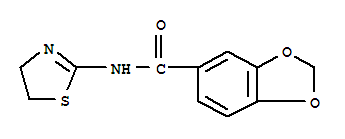 1,3-Benzodioxole-5-carboxamide,n-(4,5-dihydro-2-thiazolyl)-(9ci)Structure,349415-55-0Structure 1,3-Benzodioxole-5-carboxamide,n-(4,5-dihydro-2-thiazolyl)-(9ci) Structure,349415-55-0Structure