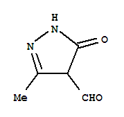 1H-pyrazole-4-carboxaldehyde,4,5-dihydro-3-methyl-5-oxo-(9ci)Structure,349484-00-0Structure 1H-pyrazole-4-carboxaldehyde,4,5-dihydro-3-methyl-5-oxo-(9ci) Structure,349484-00-0Structure