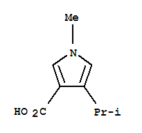 1H-pyrrole-3-carboxylicacid,1-methyl-4-(1-methylethyl)-(9ci)Structure,351416-88-1Structure 1H-pyrrole-3-carboxylicacid,1-methyl-4-(1-methylethyl)-(9ci) Structure,351416-88-1Structure