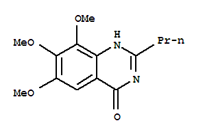 (9ci)-6,7,8-三甲氧基-2-丙基-4(1H)-喹唑啉酮結(jié)構(gòu)式_35241-20-4結(jié)構(gòu)式