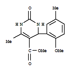 5-Pyrimidinecarboxylicacid,1,2,3,4-tetrahydro-4-(2-methoxy-5-methylphenyl)-6-methyl-2-oxo-,methylester(9ci)Structure,352638-95-0Structure 5-Pyrimidinecarboxylicacid,1,2,3,4-tetrahydro-4-(2-methoxy-5-methylphenyl)-6-methyl-2-oxo-,methylester(9ci) Structure,352638-95-0Structure