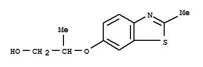 (9ci)-2-[(2-甲基-6-苯并噻唑)氧基]-1-丙醇結(jié)構(gòu)式_35465-81-7結(jié)構(gòu)式