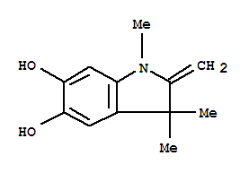 (9Ci)-2,3-二氫-1,3,3-三甲基-2-亞甲基-1H-吲哚-5,6-二醇結構式_357397-42-3結構式