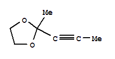(9ci)-2-甲基-2-(1-丙炔)-1,3-二氧戊環(huán)結(jié)構(gòu)式_35792-09-7結(jié)構(gòu)式