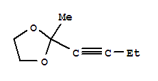 (9ci)-2-(1-丁炔基)-2-甲基-1,3-二氧戊環(huán)結(jié)構(gòu)式_35792-10-0結(jié)構(gòu)式