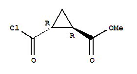 (1r,2r)-rel-(9ci)-2-(氯羰基)-環(huán)丙烷羧酸甲酯結構式_35974-58-4結構式