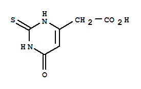 (9ci)-1,2,3,6-四氫-6-氧代-2-硫氧代-4-嘧啶乙酸結(jié)構(gòu)式_35978-12-2結(jié)構(gòu)式