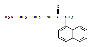 N-(2-氨基乙基)-2-(1-萘)乙酰胺結(jié)構(gòu)式_36321-43-4結(jié)構(gòu)式