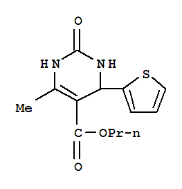 (9Ci)-1,2,3,4-四氫-6-甲基-2-氧代-4-(2-噻吩)-5-嘧啶羧酸丙酯結(jié)構(gòu)式_364620-13-3結(jié)構(gòu)式