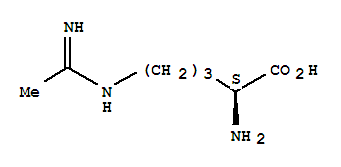 L-N5-(1-亞胺乙基)-鳥氨酸鹽酸鹽結(jié)構(gòu)式_36889-13-1結(jié)構(gòu)式