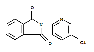 N-(5-氯-2-吡啶)鄰苯二甲酰亞胺結構式_36935-88-3結構式