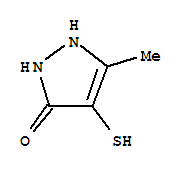 3H-pyrazol-3-one,1,2-dihydro-4-mercapto-5-methyl-(9ci)Structure,370563-78-3Structure 3H-pyrazol-3-one,1,2-dihydro-4-mercapto-5-methyl-(9ci) Structure,370563-78-3Structure