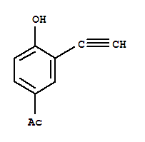 Ethanone,1-(3-ethynyl-4-hydroxyphenyl)-(9ci)Structure,370565-08-5Structure Ethanone,1-(3-ethynyl-4-hydroxyphenyl)-(9ci) Structure,370565-08-5Structure