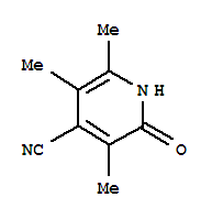4-Pyridinecarbonitrile,1,2-dihydro-3,5,6-trimethyl-2-oxo-Structure,371204-31-8Structure 4-Pyridinecarbonitrile,1,2-dihydro-3,5,6-trimethyl-2-oxo- Structure,371204-31-8Structure