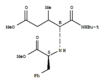 (9ci)-n-[(1r)-1-[[(1,1-二甲基乙基)氨基]羰基]-4-甲氧基-2-甲基-4-氧代丁基]-L-苯丙氨酸甲酯結(jié)構(gòu)式_374936-65-9結(jié)構(gòu)式