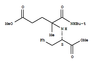 (9ci)-n-[1-[[(1,1-二甲基乙基)氨基]羰基]-5-甲氧基-1-甲基-5-氧代戊基]-L-苯丙氨酸甲酯結(jié)構(gòu)式_374936-71-7結(jié)構(gòu)式