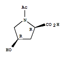 (4r)-(9ci)-1-乙?；?4-羥基-D-脯氨酸結(jié)構(gòu)式_37712-75-7結(jié)構(gòu)式