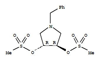 (3R,4r)-1-benzyl-3,4-pyrrolidinediyl dimethanesulfonateStructure,380357-38-0Structure (3R,4r)-1-benzyl-3,4-pyrrolidinediyl dimethanesulfonate Structure,380357-38-0Structure