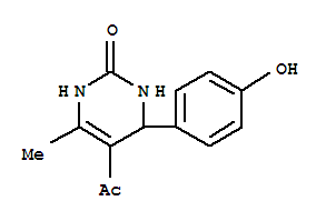2(1H)-pyrimidinone,5-acetyl-3,4-dihydro-4-(4-hydroxyphenyl)-6-methyl-(9ci)Structure,380654-22-8Structure 2(1H)-pyrimidinone,5-acetyl-3,4-dihydro-4-(4-hydroxyphenyl)-6-methyl-(9ci) Structure,380654-22-8Structure