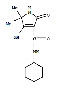 1H-pyrrole-3-carboxamide,n-cyclohexyl-2,5-dihydro-4,5,5-trimethyl-2-oxo-Structure,380661-15-4Structure 1H-pyrrole-3-carboxamide,n-cyclohexyl-2,5-dihydro-4,5,5-trimethyl-2-oxo- Structure,380661-15-4Structure