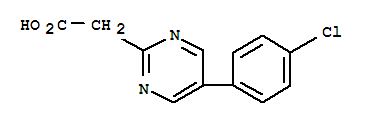 (9ci)-5-(4-氯苯基)-2-嘧啶乙酸結(jié)構(gòu)式_38107-00-5結(jié)構(gòu)式