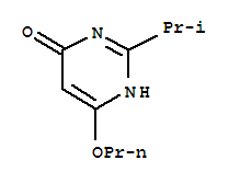 (9ci)-2-(1-甲基乙基)-6-丙氧基-4(1H)-嘧啶酮結構式_38249-41-1結構式
