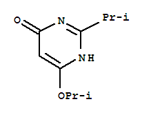 (9ci)-6-(1-甲基乙氧基)-2-(1-甲基乙基)-4(1H)-嘧啶酮結構式_38249-42-2結構式