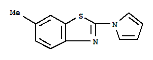 Benzothiazole,6-methyl-2-(1h-pyrrol-1-yl)-(9ci)Structure,383141-97-7Structure Benzothiazole,6-methyl-2-(1h-pyrrol-1-yl)-(9ci) Structure,383141-97-7Structure