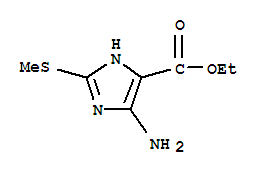 1H-imidazole-4-carboxylicacid,5-amino-2-(methylthio)-,ethylester(9ci) Structure,385796-04-3Structure