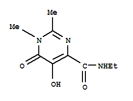 4-Pyrimidinecarboxamide,n-ethyl-1,6-dihydro-5-hydroxy-1,2-dimethyl-6-oxo-(9ci)Structure,389130-73-8Structure 4-Pyrimidinecarboxamide,n-ethyl-1,6-dihydro-5-hydroxy-1,2-dimethyl-6-oxo-(9ci) Structure,389130-73-8Structure