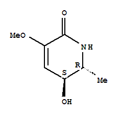 (5S,6r)-5-hydroxy-3-methoxy-6-methyl-5,6-dihydro-2(1h)-pyridinoneStructure,391594-53-9Structure (5S,6r)-5-hydroxy-3-methoxy-6-methyl-5,6-dihydro-2(1h)-pyridinone Structure,391594-53-9Structure