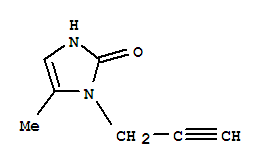2H-imidazol-2-one,1,3-dihydro-5-methyl-1-(2-propynyl)-(9ci)Structure,391671-26-4Structure 2H-imidazol-2-one,1,3-dihydro-5-methyl-1-(2-propynyl)-(9ci) Structure,391671-26-4Structure