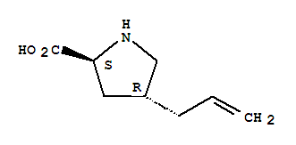 (4r)-(9ci)-4-(2-丙烯基)-L-脯氨酸結(jié)構(gòu)式_393524-70-4結(jié)構(gòu)式