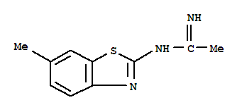 Ethanimidamide,n-(6-methyl-2-benzothiazolyl)-(9ci)Structure,395065-74-4Structure Ethanimidamide,n-(6-methyl-2-benzothiazolyl)-(9ci) Structure,395065-74-4Structure