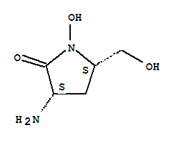 (3s,5s)-(9ci)-3-氨基-1-羥基-5-(羥基甲基)-2-吡咯烷酮結(jié)構(gòu)式_402579-37-7結(jié)構(gòu)式