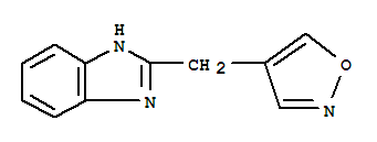 (9ci)-2-(4-異噁唑基甲基)-1H-苯并咪唑結(jié)構(gòu)式_40609-30-1結(jié)構(gòu)式