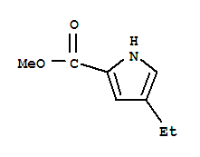 (9ci)-4-乙基-1H-吡咯-2-羧酸甲酯結構式_40611-83-4結構式