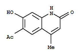(9ci)-6-乙?；?7-羥基-4-甲基-2(1H)-喹啉酮結(jié)構(gòu)式_406699-90-9結(jié)構(gòu)式