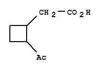 (9ci)-2-乙?；?環(huán)丁烷乙酸結構式_412011-44-0結構式