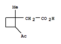 (9ci)-2-乙?；?1-甲基-環(huán)丁烷乙酸結(jié)構(gòu)式_412011-51-9結(jié)構(gòu)式