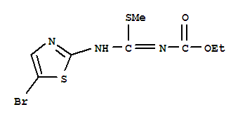 (9ci)-[[(5-溴-2-噻唑)亞氨基](甲基硫代)甲基]-氨基甲酸乙酯結構式_41228-34-6結構式
