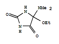 (9ci)-5-(二甲基氨基)-5-乙氧基-2,4-咪唑啉二酮結構式_412304-60-0結構式