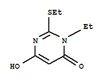 (9ci)-3-乙基-2-(乙基硫代)-6-羥基-4(3H)-嘧啶酮結(jié)構(gòu)式_415714-24-8結(jié)構(gòu)式