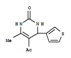 (9ci)-5-乙?；?3,4-二氫-6-甲基-4-(3-噻吩)-2(1H)-嘧啶酮結(jié)構(gòu)式_423153-18-8結(jié)構(gòu)式