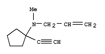 (9ci)-1-乙炔-n-甲基-n-2-丙烯基-環(huán)戊胺結構式_423162-85-0結構式