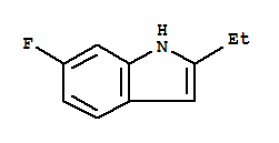 1H-indole,2-ethyl-6-fluoro-(9ci)Structure,437717-47-0Structure 1H-indole,2-ethyl-6-fluoro-(9ci) Structure,437717-47-0Structure