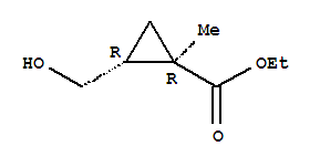 2-(羥基甲基)-1-甲基-環(huán)丙烷羧酸乙酯結(jié)構(gòu)式_439913-09-4結(jié)構(gòu)式